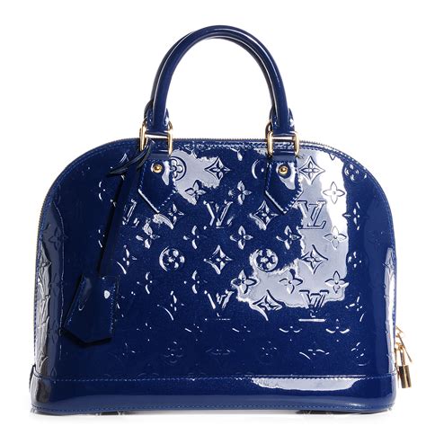 louis vuitton alma vernis blue|louis vuitton alma monogram.